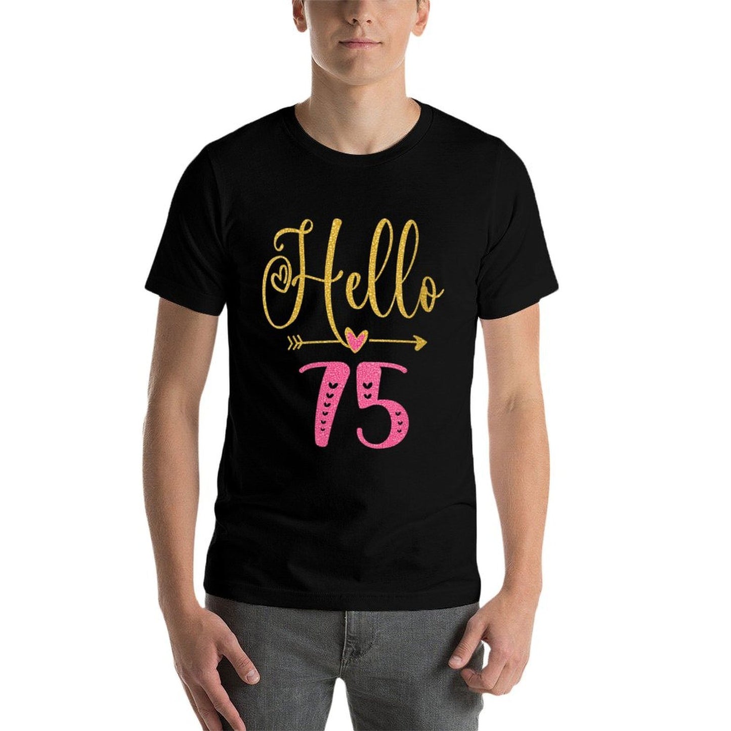 Womens Hello 75 Years Old Women's 75th Birthday Breathable T-Shirt