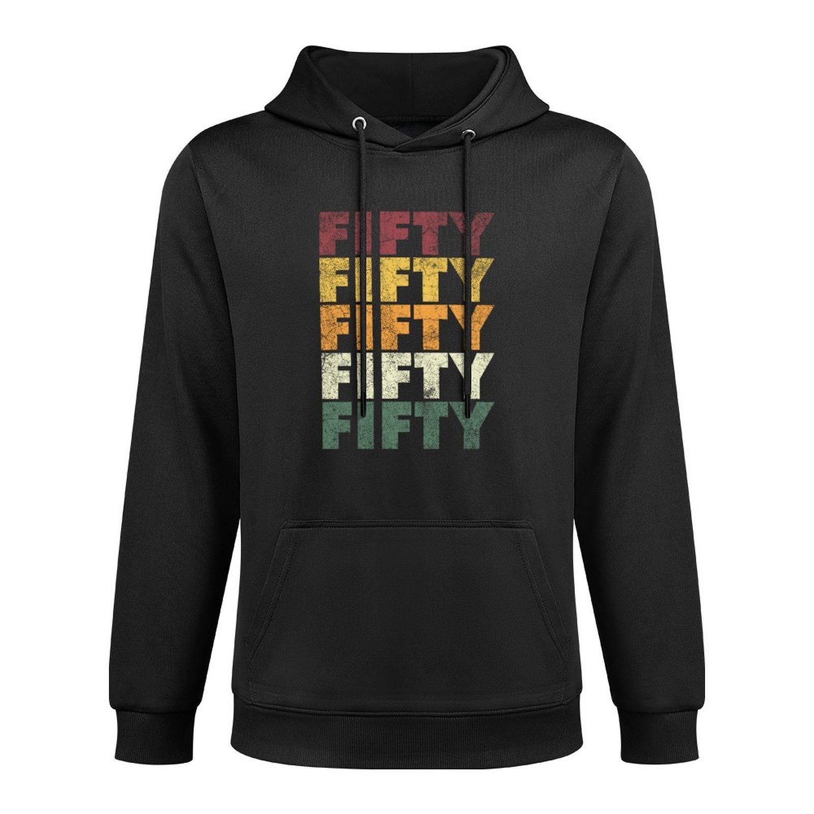 Fifty Retro 1971 50th Birthday Gift Classic 50 Years Old Relaxed Fit Hoodie