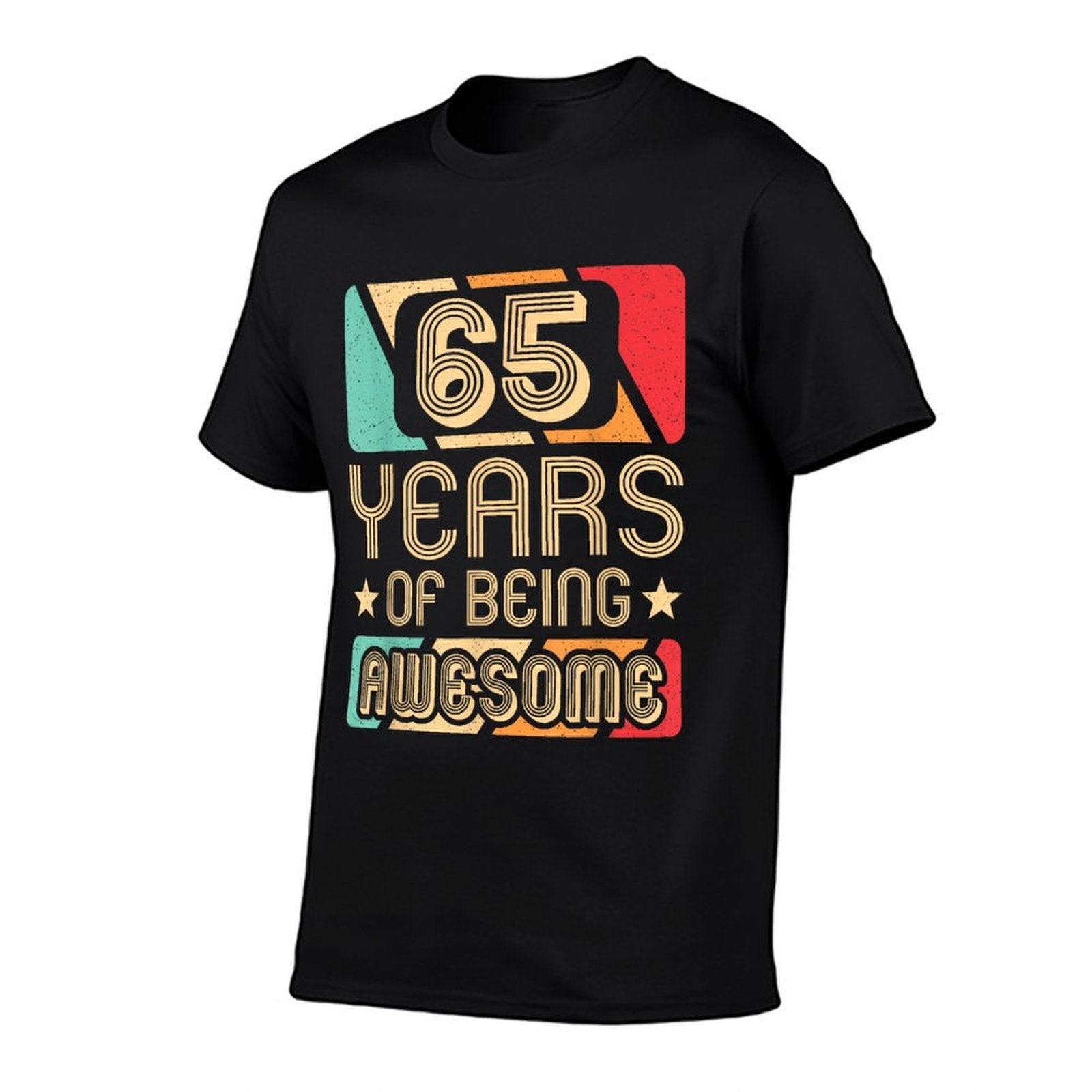 65 Years Of Being Awesome 65 Years Old Retro 65th Birthday  Odor-resistant T-Shirt