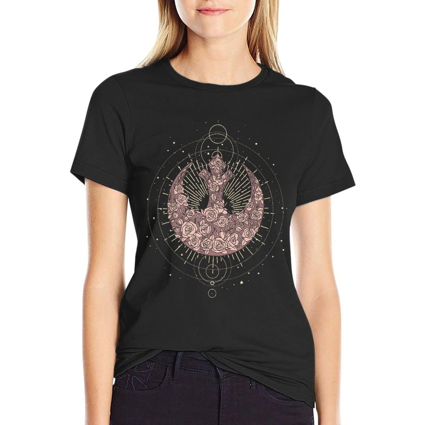 Star Wars Celestial Rose Rebel Comfortable T-Shirt