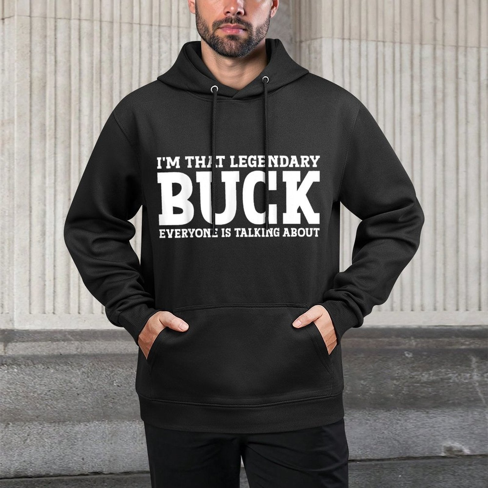 Buck Surname Funny Team Family Last Name Buck Colorfast Hoodie