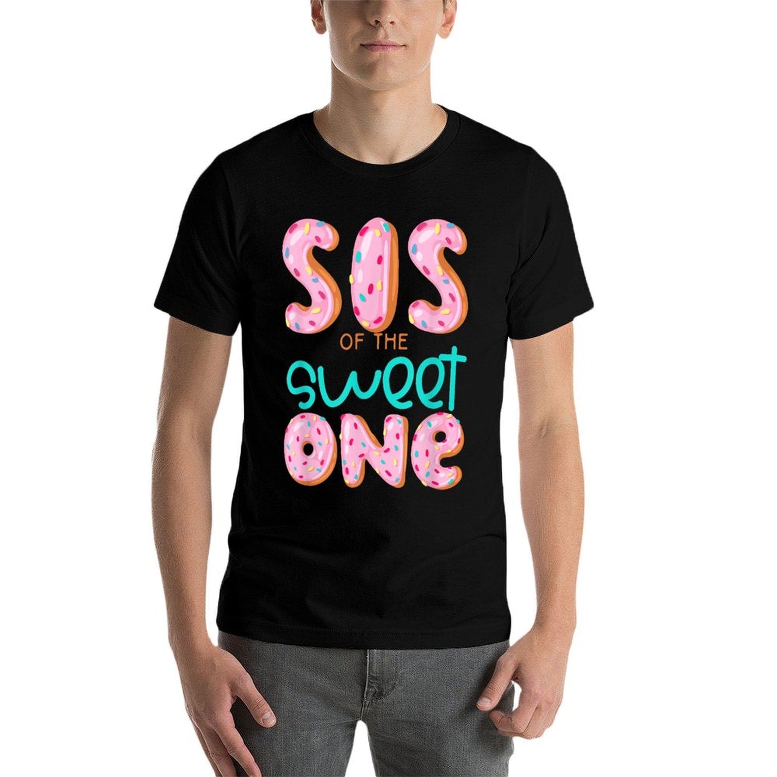 Sis of The Sweet One First Birthday Matching Family Donut  Soft T-Shirt