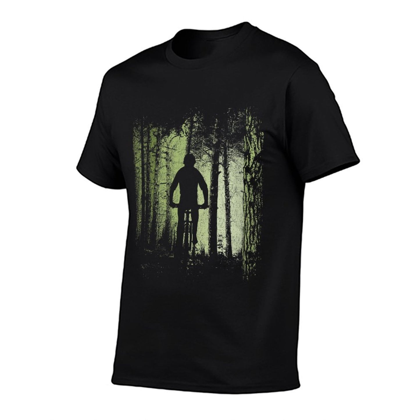 Womens MTB Cyclist Offroad Downhill Twilight Forest Trail Breathable T-Shirt