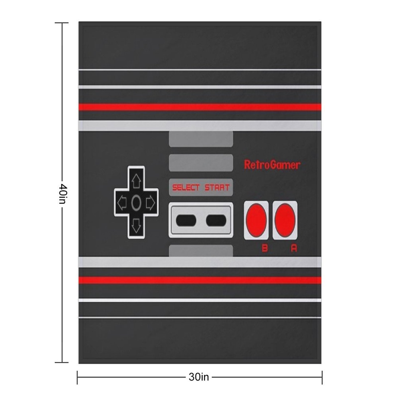 8-Bit Retro Gamer - Controller Versatility Throw Blanket