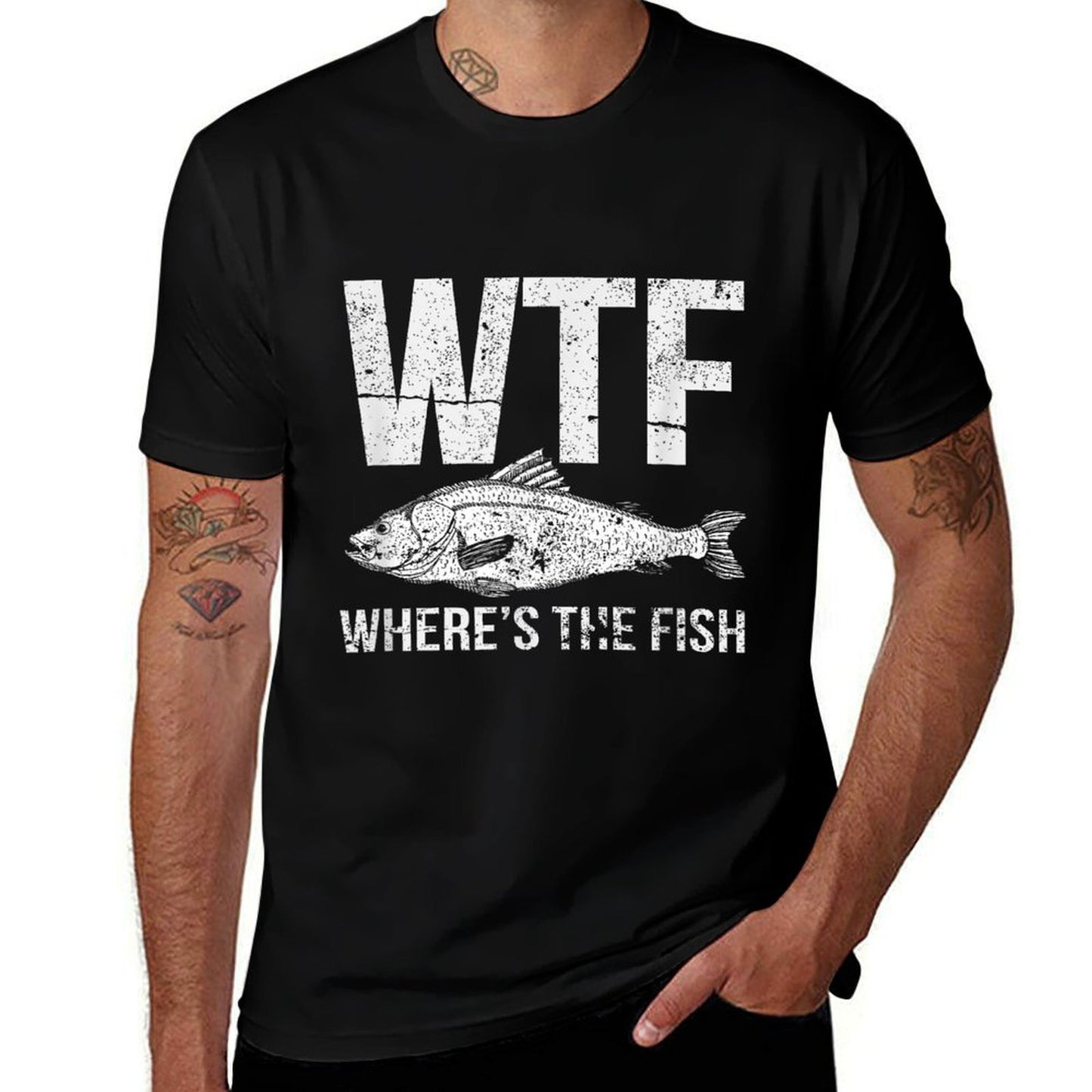 WTF Wheres The Fish Eco-friendly Material T-Shirt