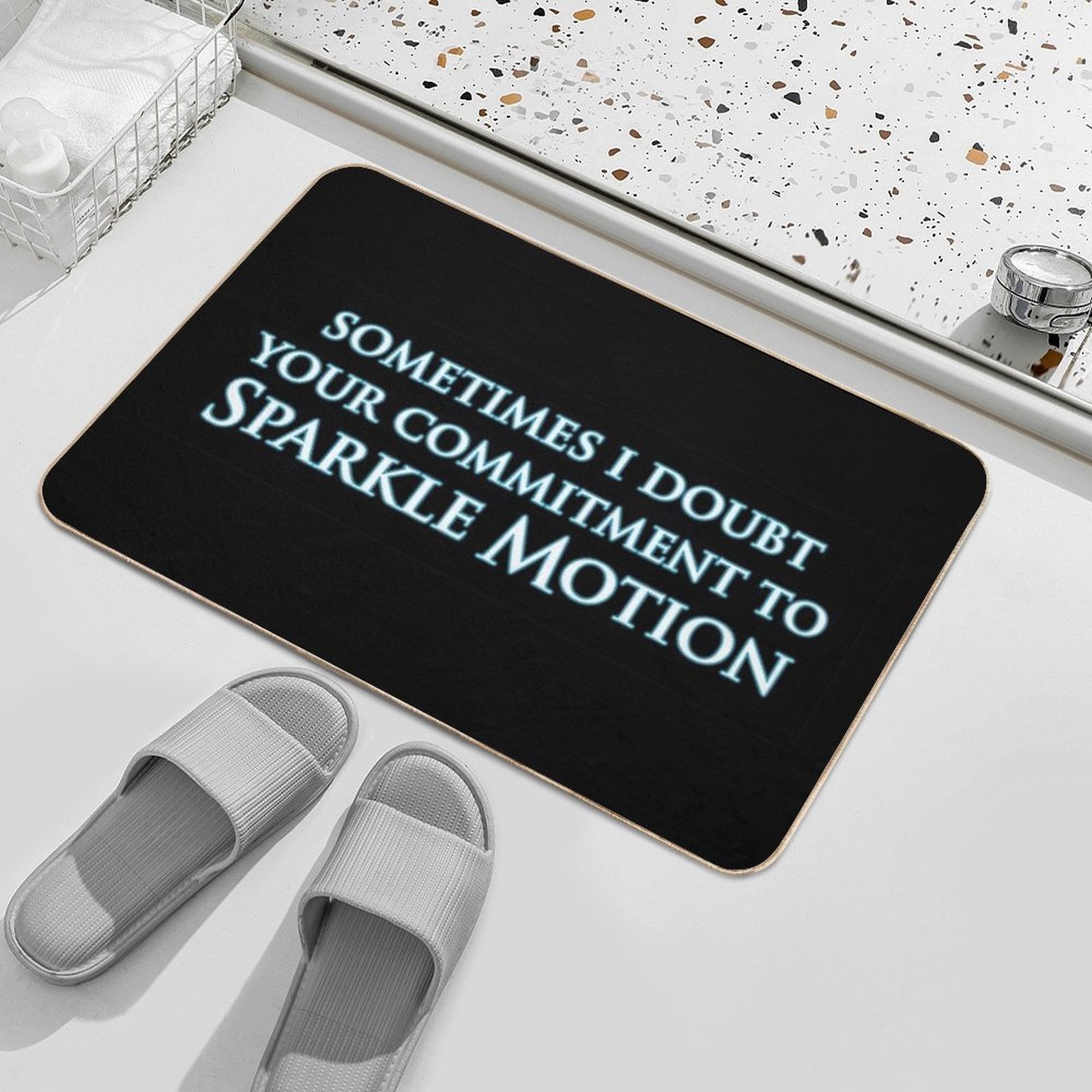 Sparkle Motion  Versatile Bath Mat