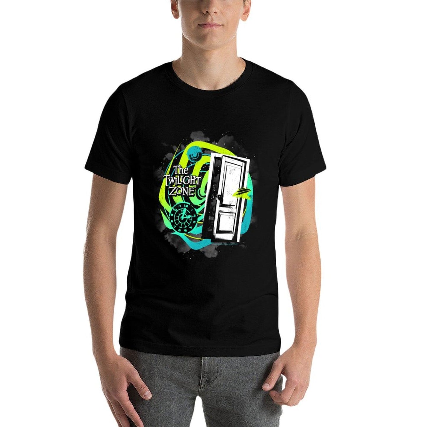 The Twilight Zone Galactic Mystery Logo Graphic-printed T-Shirt