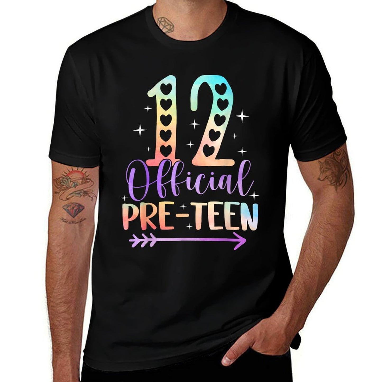 12 Official Pre-Teen 12th Birthday Funny Girls Pren Girl Durable T-Shirt