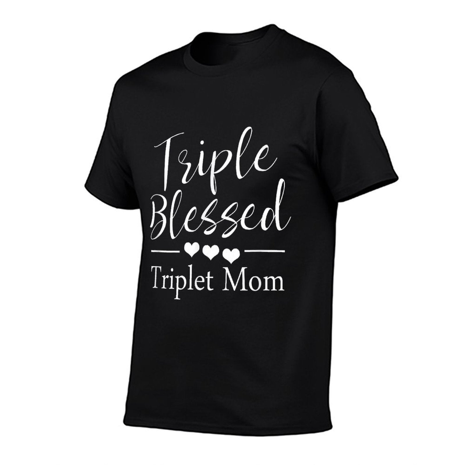 Triple Blessed Triplet Mom  Graphic-printed T-Shirt