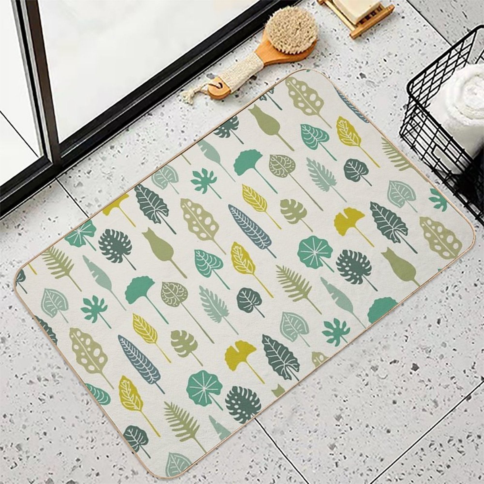 Cat And Plant 49  Eco-Friendly Bath Mat