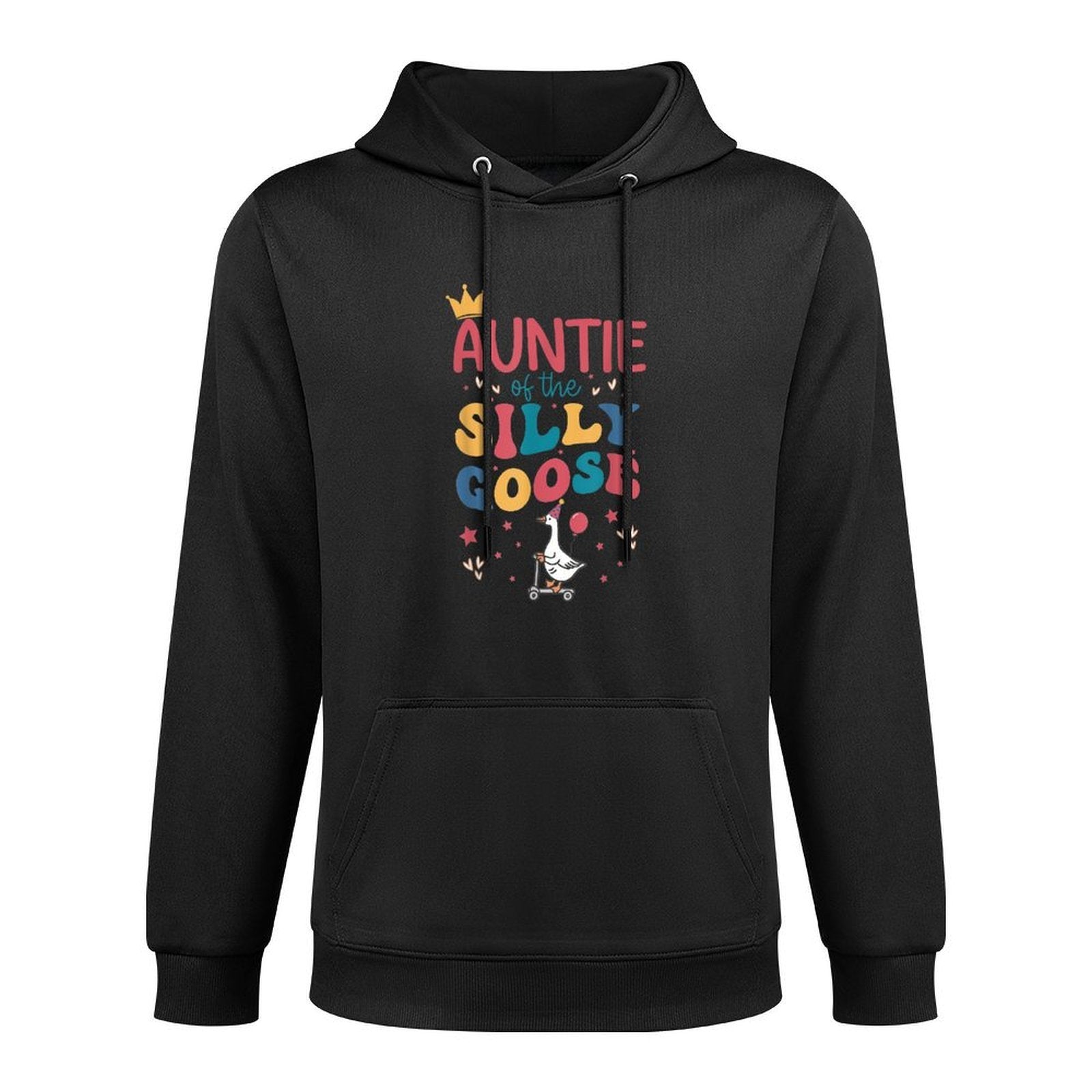 Auntie Of The Silly Goose 1st Birthday Girl Family Duck Relaxed Fit Hoodie