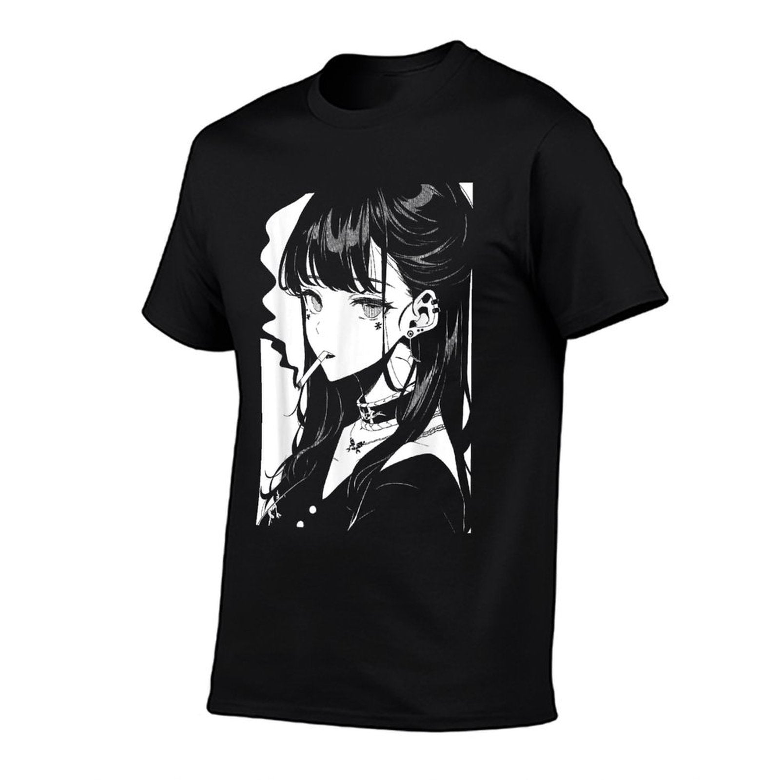 Anime Horror Girl Aesthetic Soft Grunge Waifu Japanese Otaku  Graphic-printed T-Shirt
