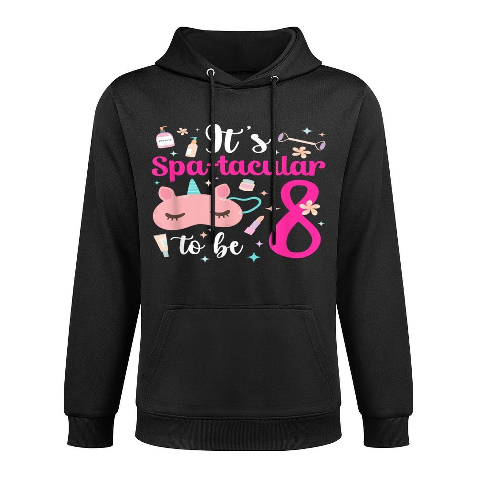 8th Spa Birthday Party Eight Year Old Spa B-Day Girls Easy Care Hoodie