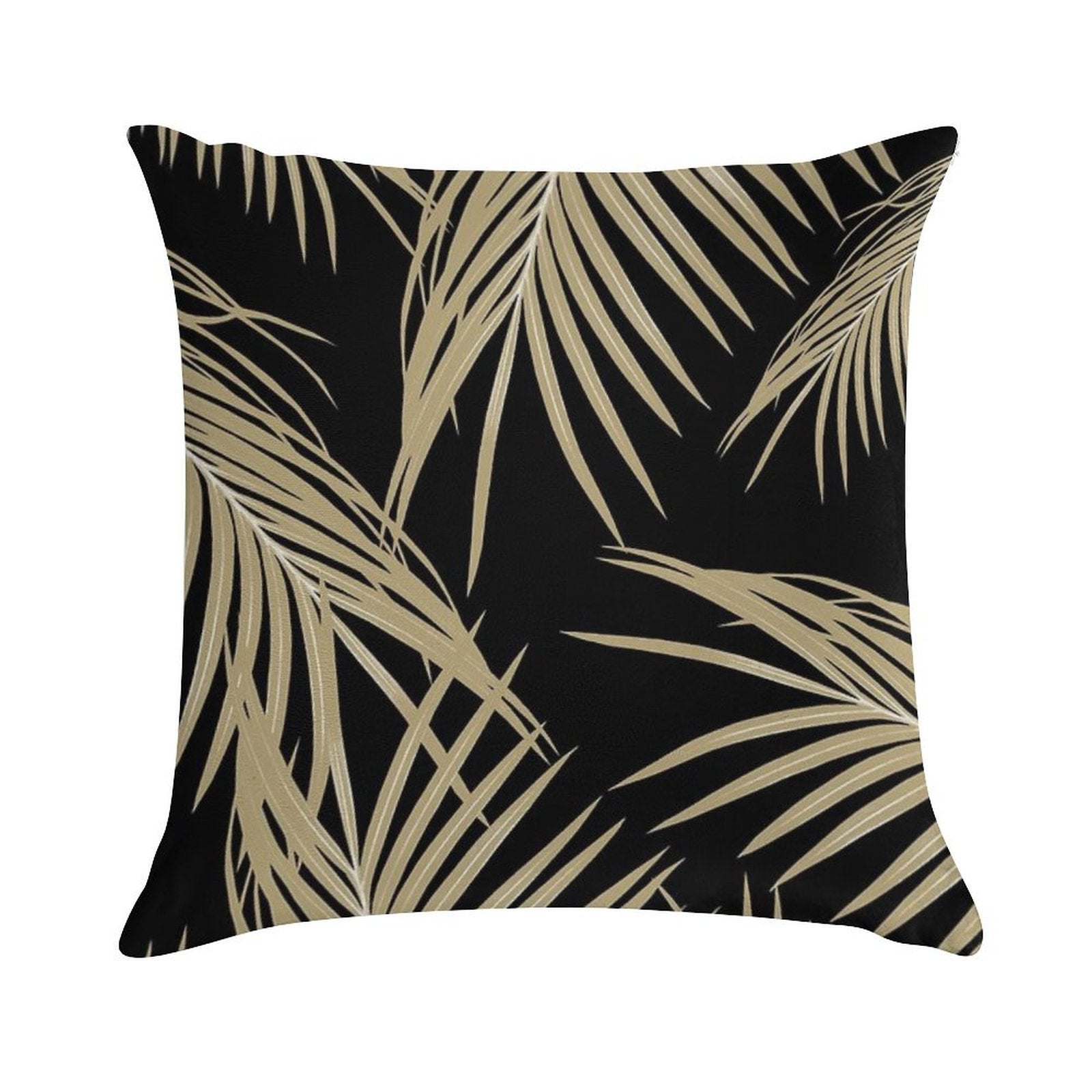 Gold Palm Leaves Dream #2 #tropical #decor #art Soft Ultra-Soft Texture Throw Pillow