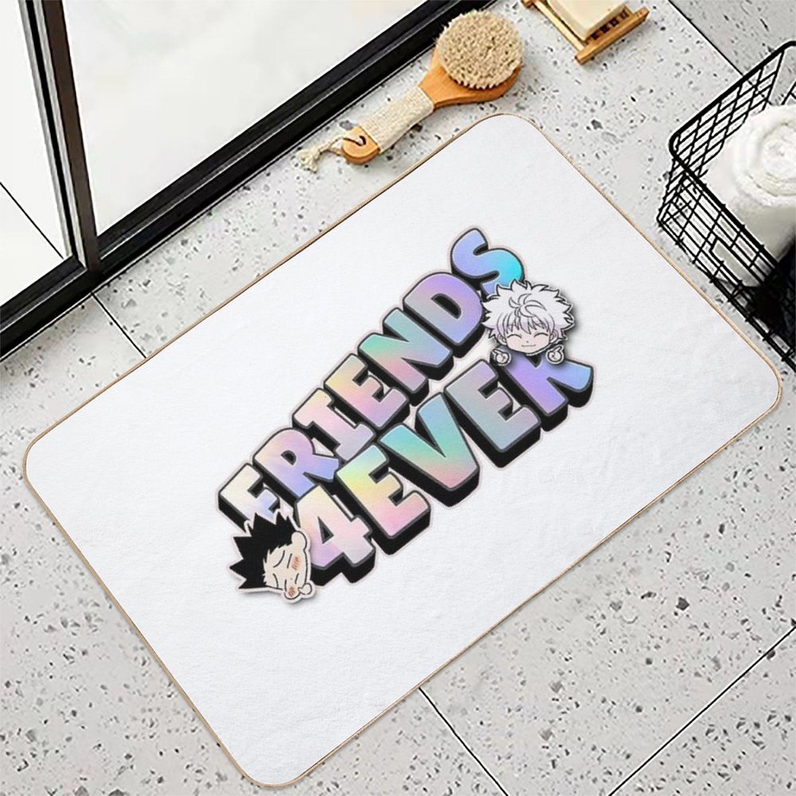 Anime HxH Gon And Killua  Absorbent Bath Mat