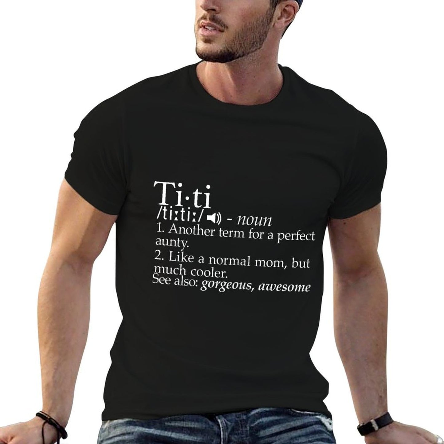 Titi Definition Best Aunt Ever Gifts Auntie Tshirts  Trendy Pattern T-Shirt