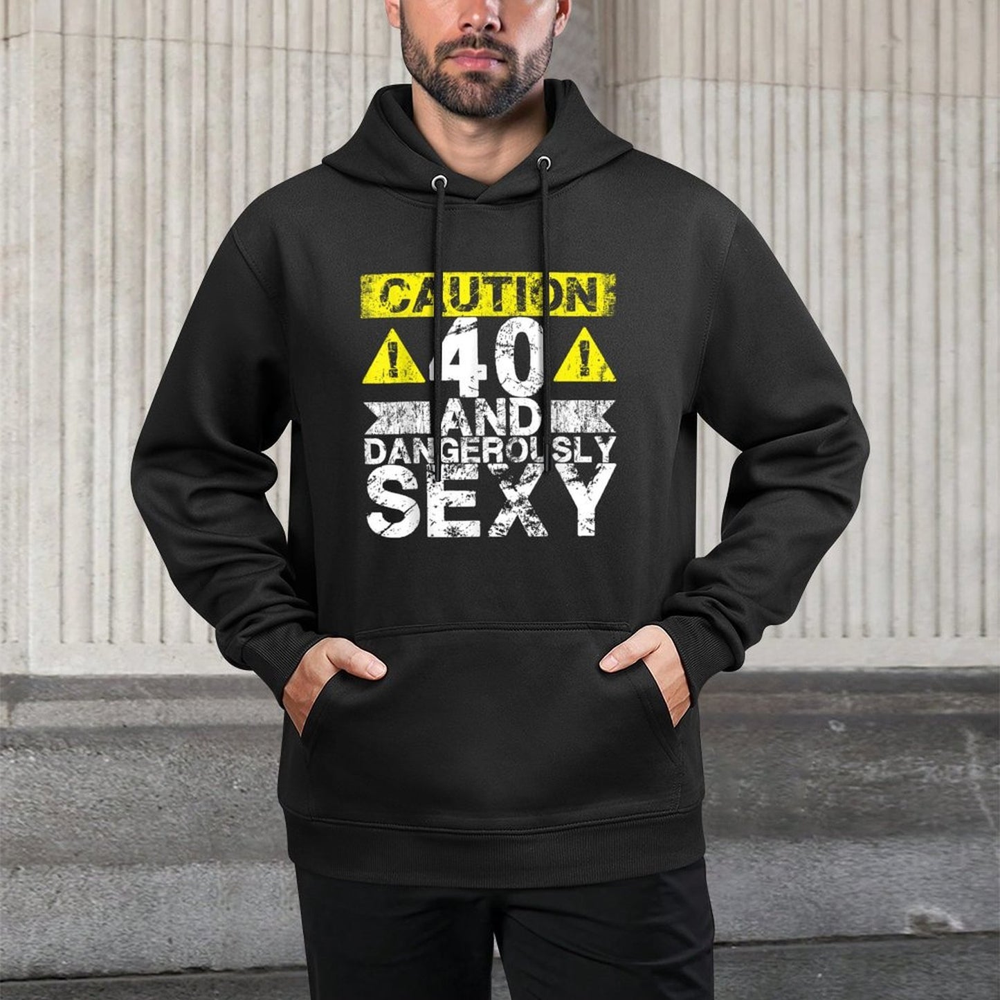 40 And Dangerously Sexy - 40 Year Old Funny 40th Birthday Machine Washable Hoodie