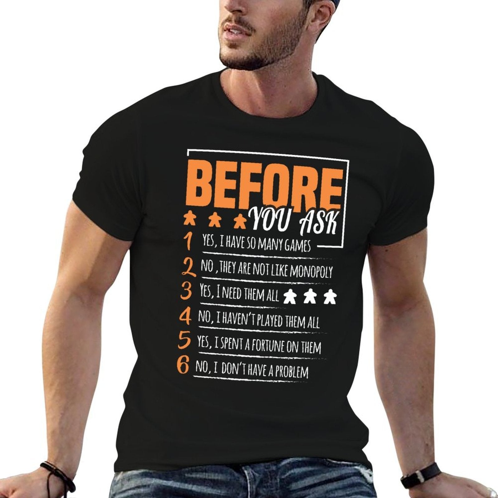 Before You Ask Board Game, Board Games, Board Gamer  Polyester Blend T-Shirt