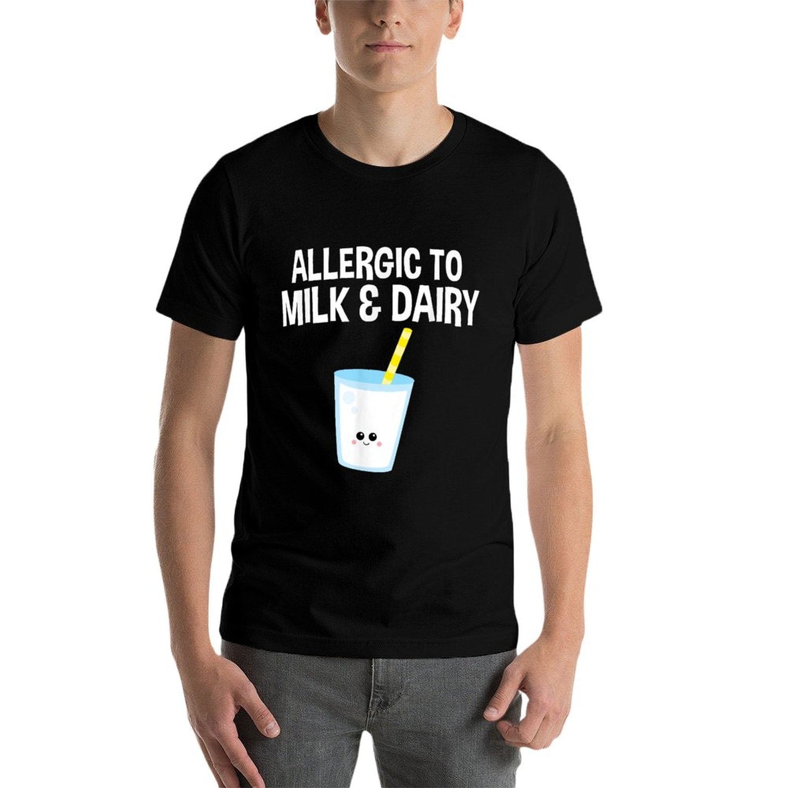 Allergic to Milk And Dairy Food Allergy Awareness  Quick-drying T-Shirt