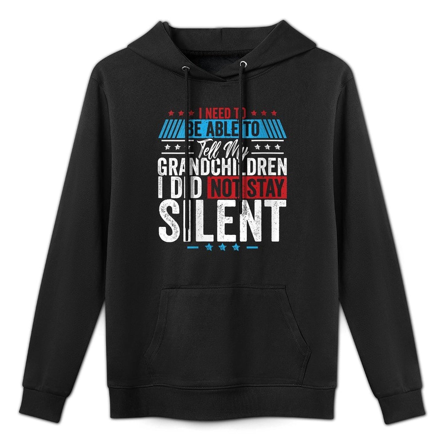 Womens Grandpa Need to Tell Grandchildren Not Stay Granddaughter Adjustable Hood Hoodie