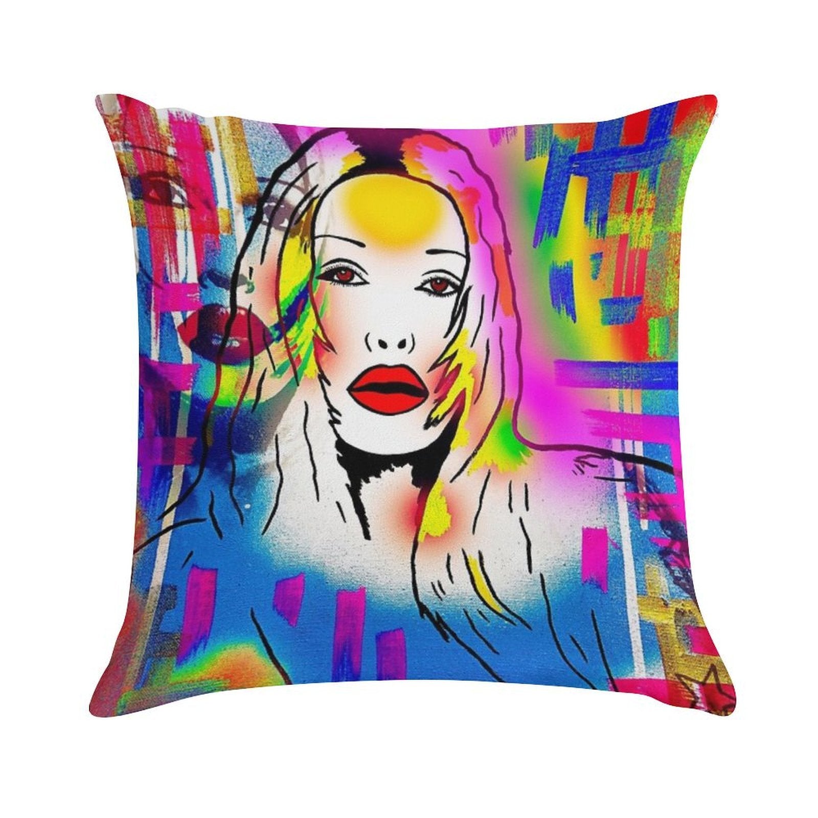 Pete Burns Collection Merchandise by Dusty O Soft Hidden Zipper Throw Pillow