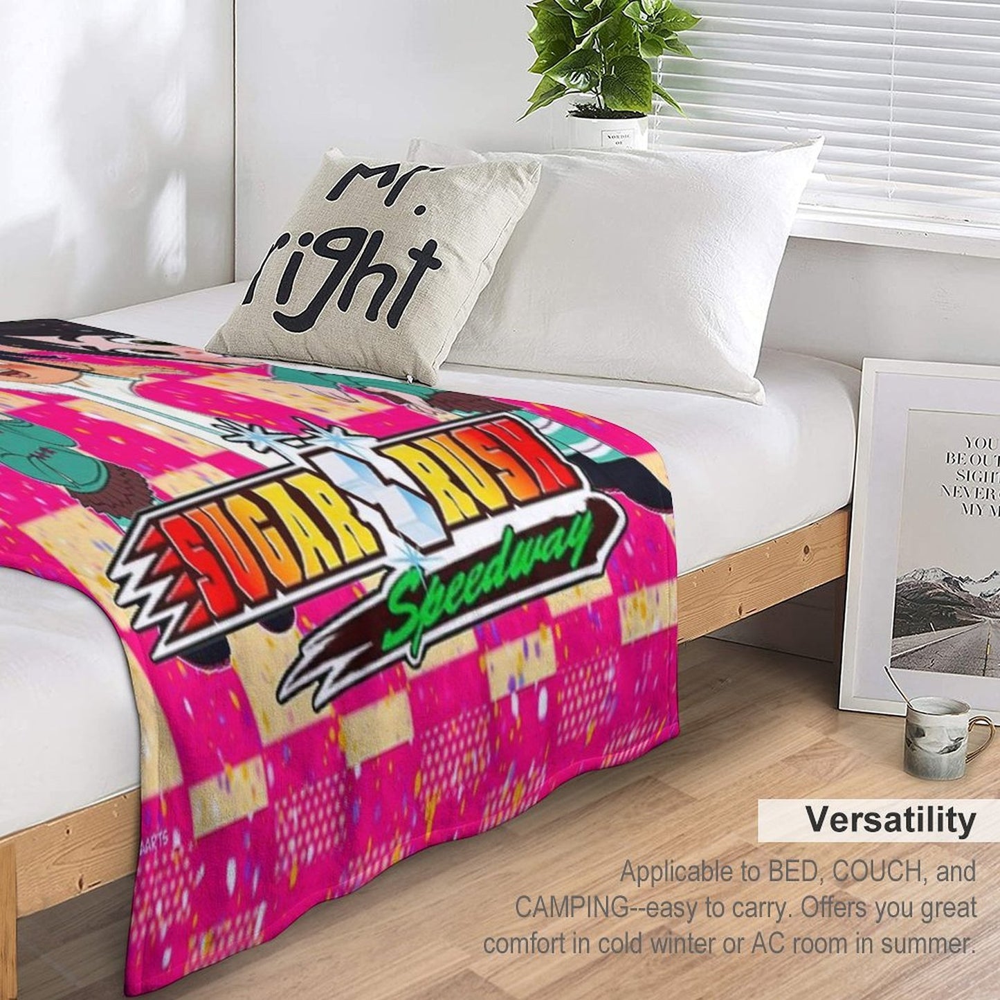 Sugar Rush - Vanellope Von Schweetz Premium Throw Blanket