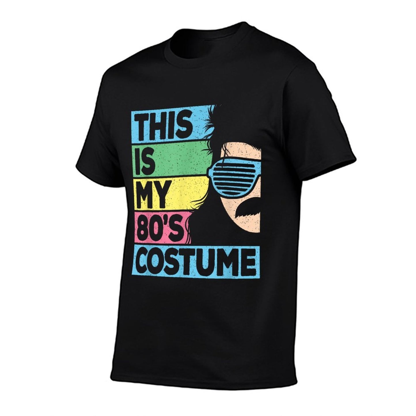 This Is My 80s Costume Men 1980s 80s Outfit Disco Party  Slim-fit Cut T-Shirt