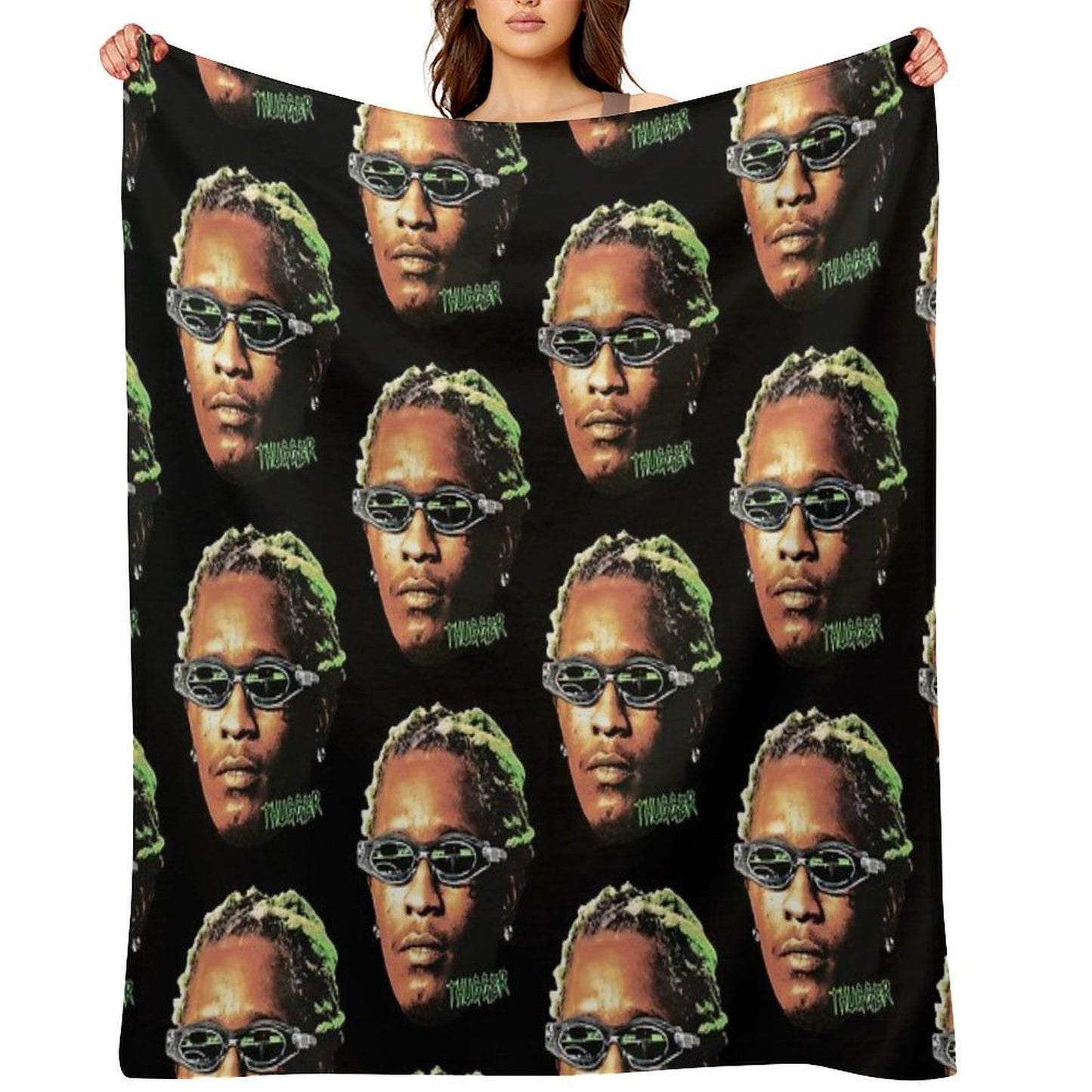 Young Thug Rapper Vintage Quick-dry Throw Blanket