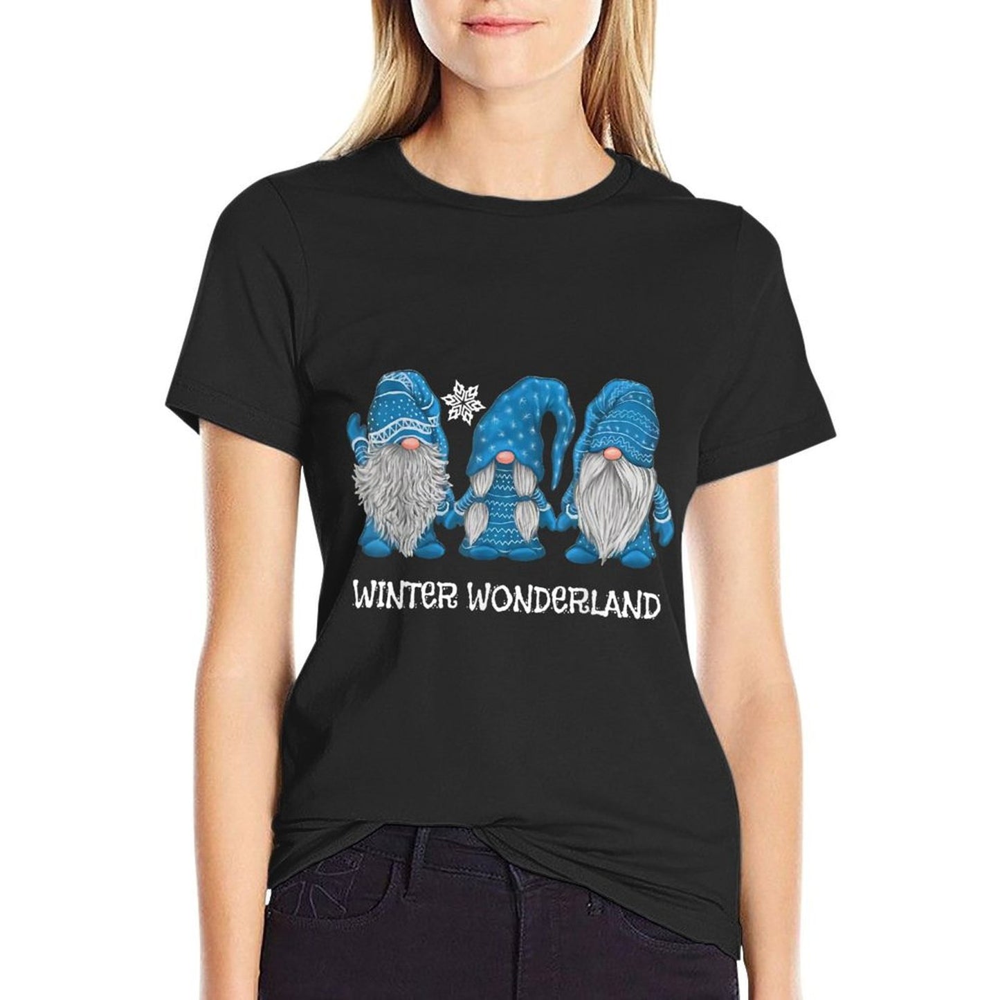 Winter Wonderland Gnomes Winter Snowy Gnomes Snow Gnome Breathable T-Shirt