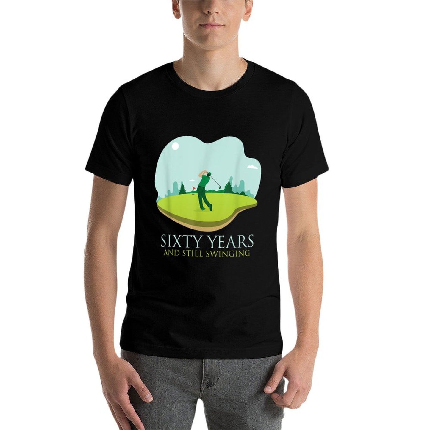 Sixty Years And Still Swinging - Golf Lover 60th Birthday  Quick-drying T-Shirt
