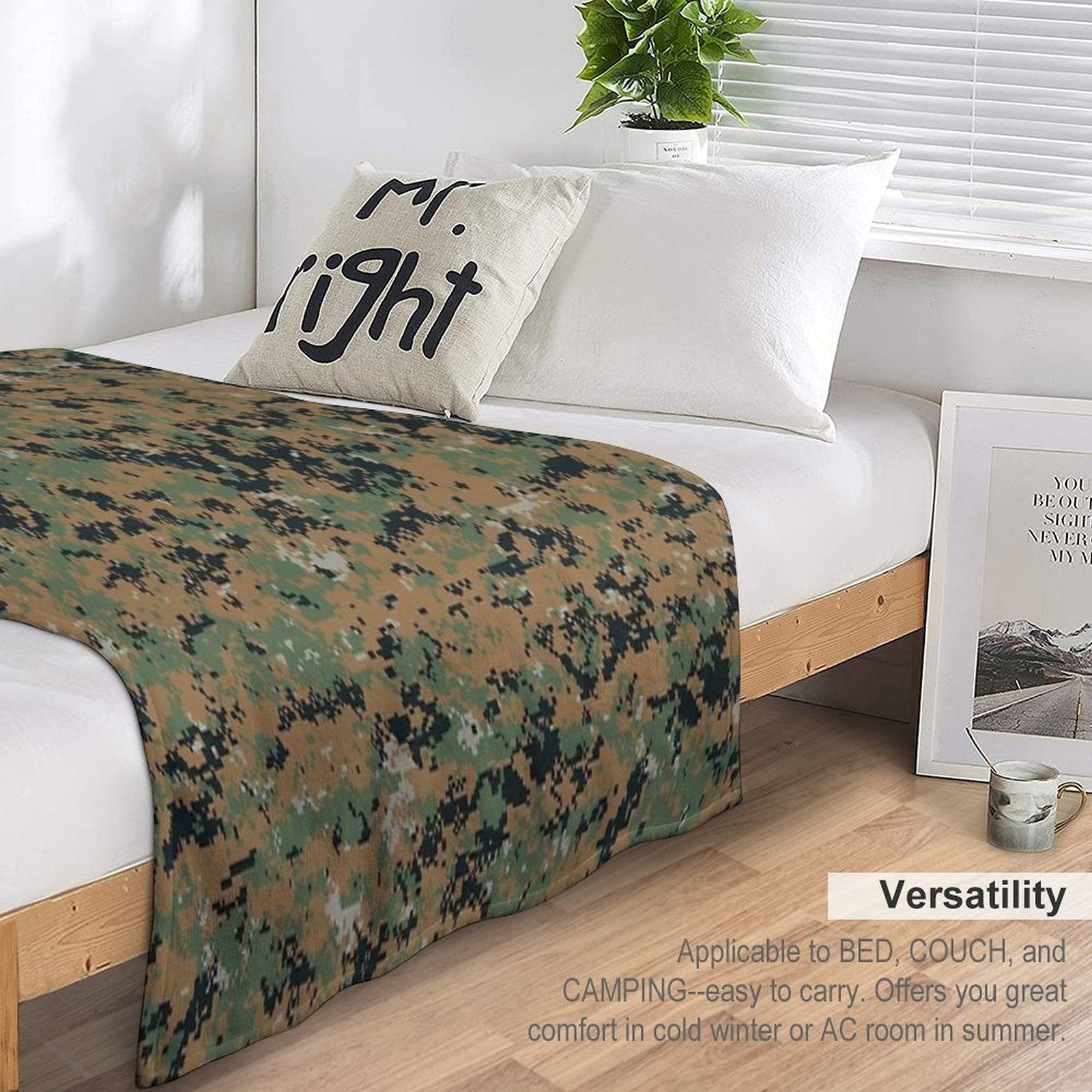 Marpat Camo Quick-dry Throw Blanket