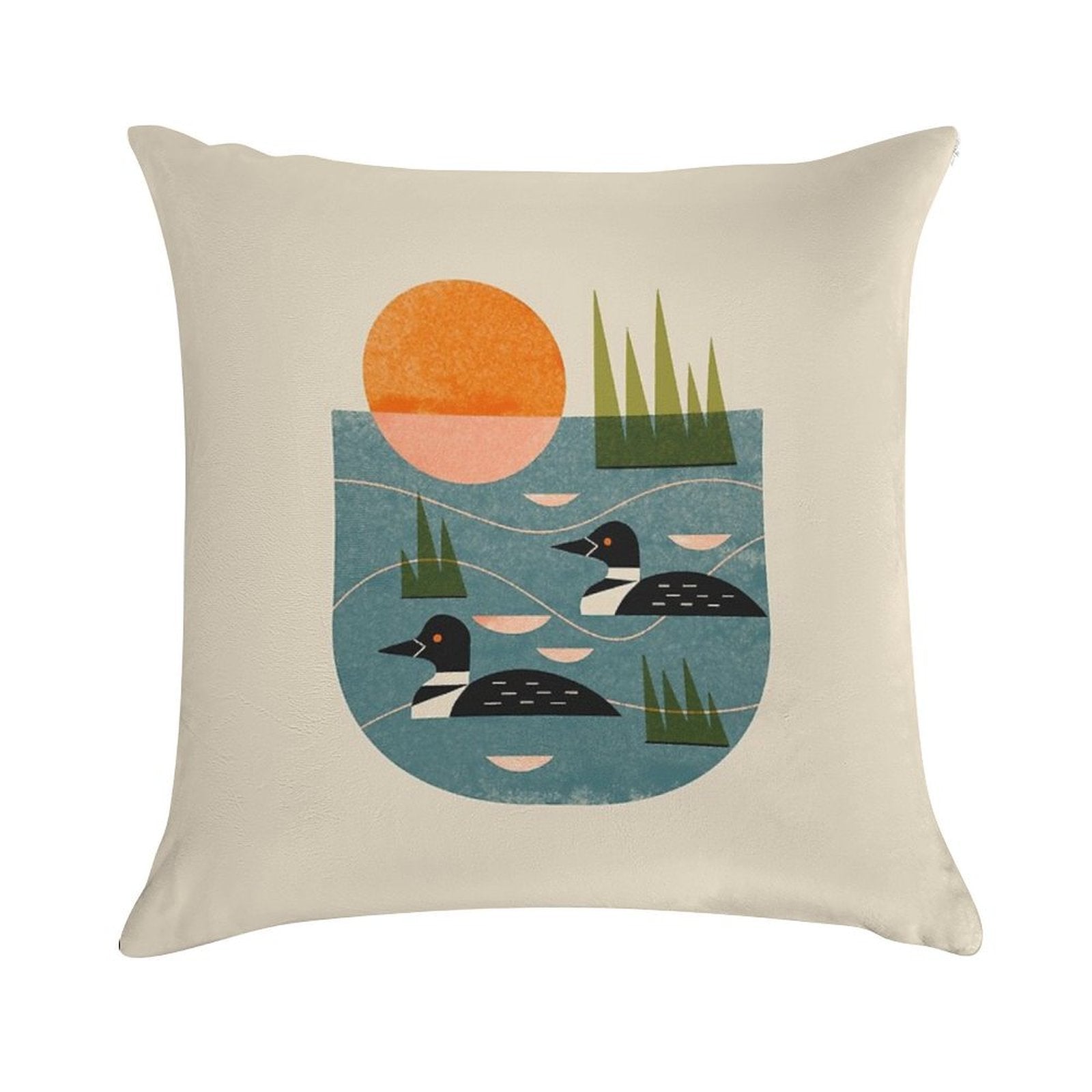 Loon Lake Soft Reinforced Edging Throw Pillow