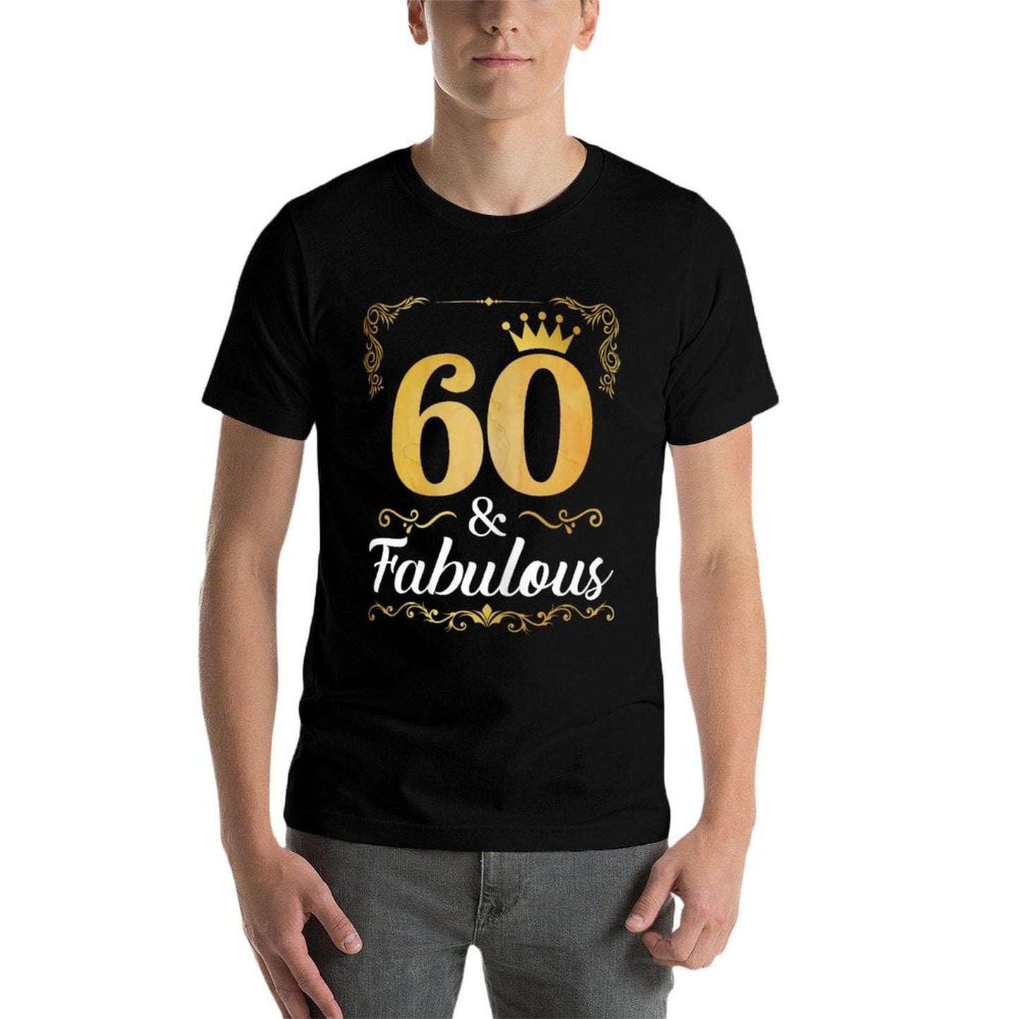 Vintage 60th Birthday 60 And Fabulous 60 Year Old Gifts  Lightweight T-Shirt