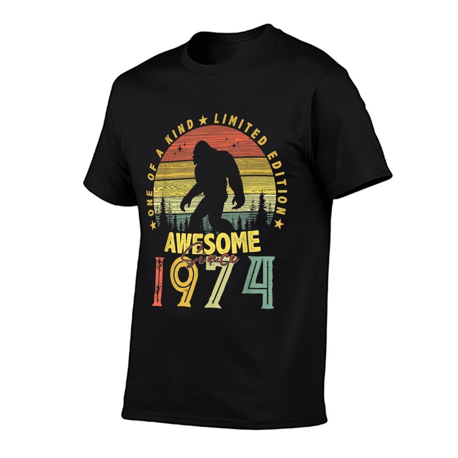 Awesome Since 1974 50th Birthday Gifts Bigfoot Born in 1974  Stretchy T-Shirt