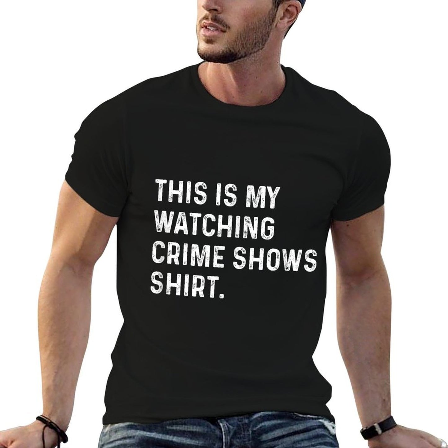 This Is My Watching Crime Show - TV Television Remote  Moisture-wicking T-Shirt