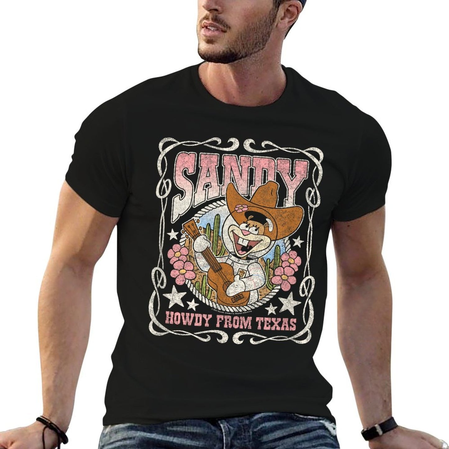 SpongeBob SquarePants - Sandy Cheeks Howdy From Texas Breathable T-Shirt