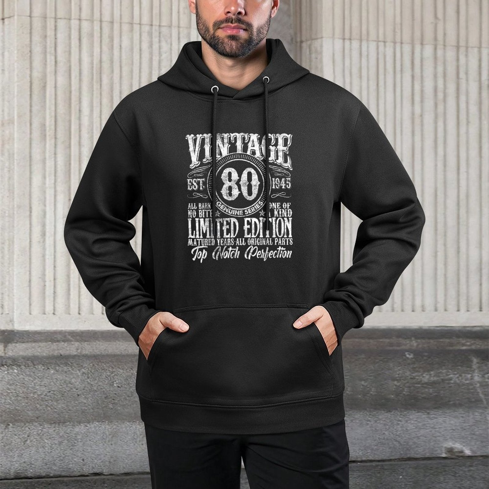 80 Year Old Gifts Vintage 1945 Limited Edition 80th Birthday Easy Care Hoodie