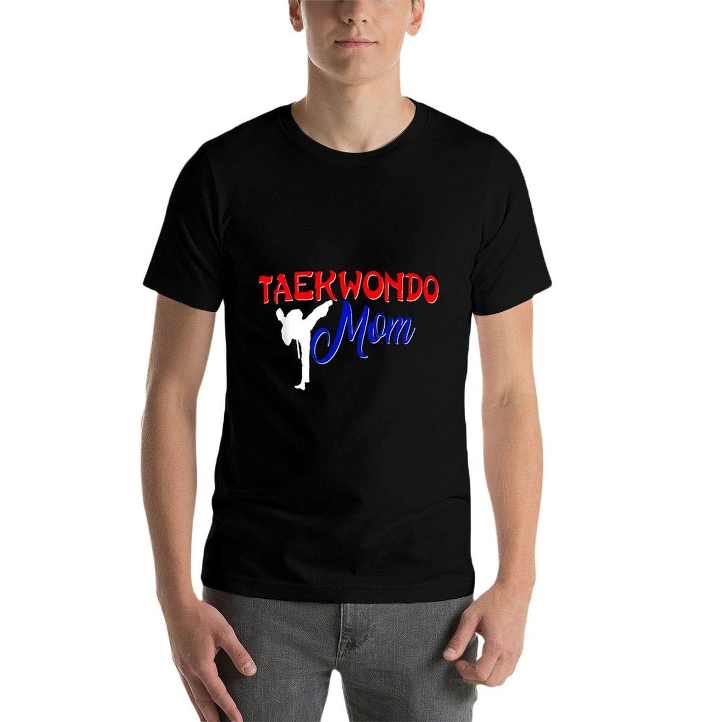 Taekwondo Mom Tae Kwon Do Martial Arts Boy Son Fade-proof Color T-Shirt