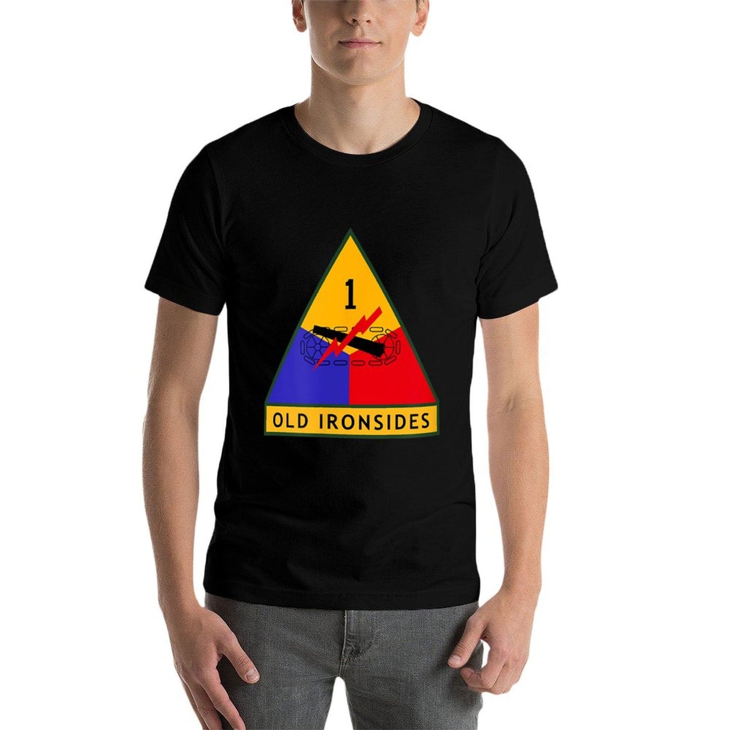 1st Armored Division Army WWII Old Ironsides Odor-resistant T-Shirt