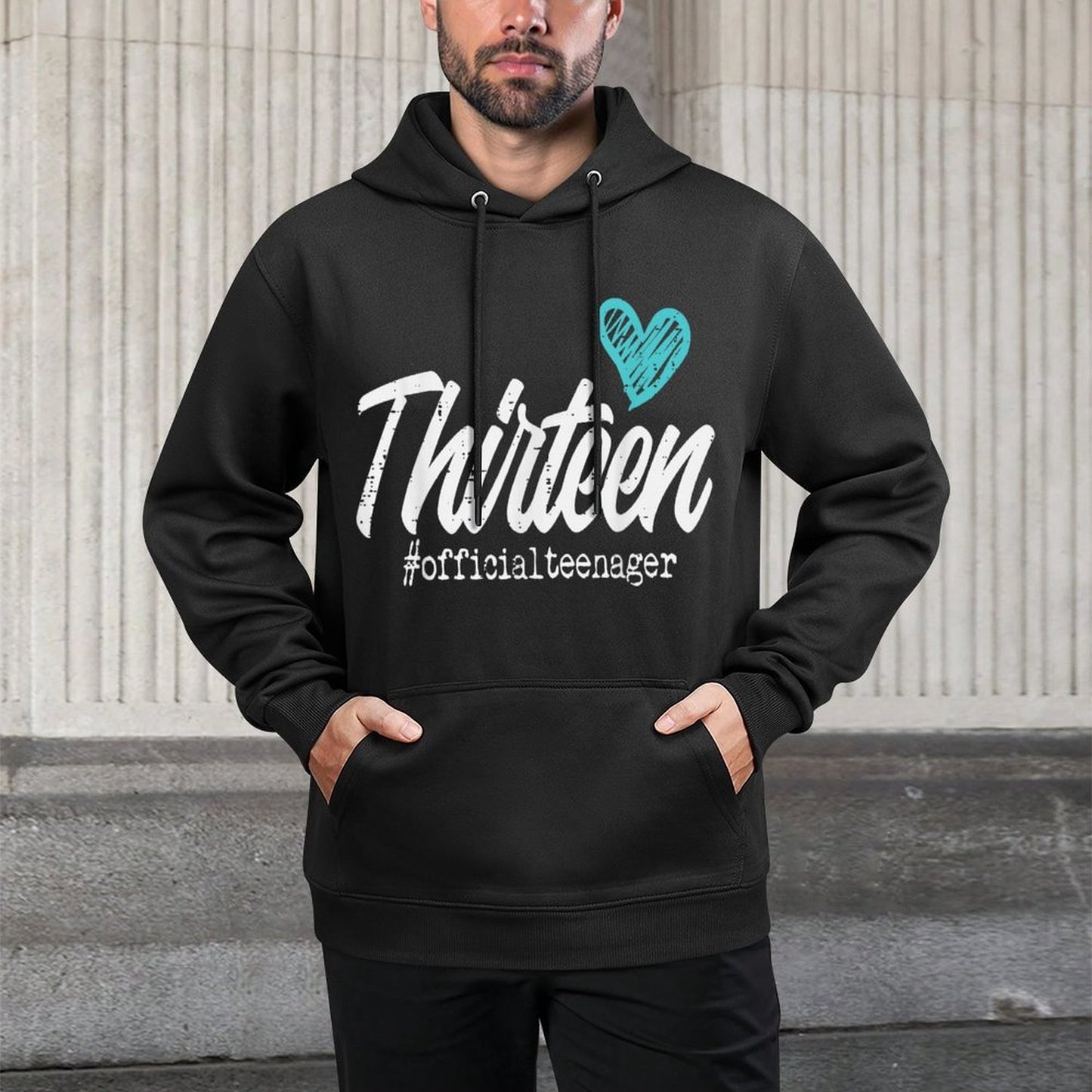 Thirteen Officialnager Cute 13th Birthday Gift Girln Colorfast Hoodie