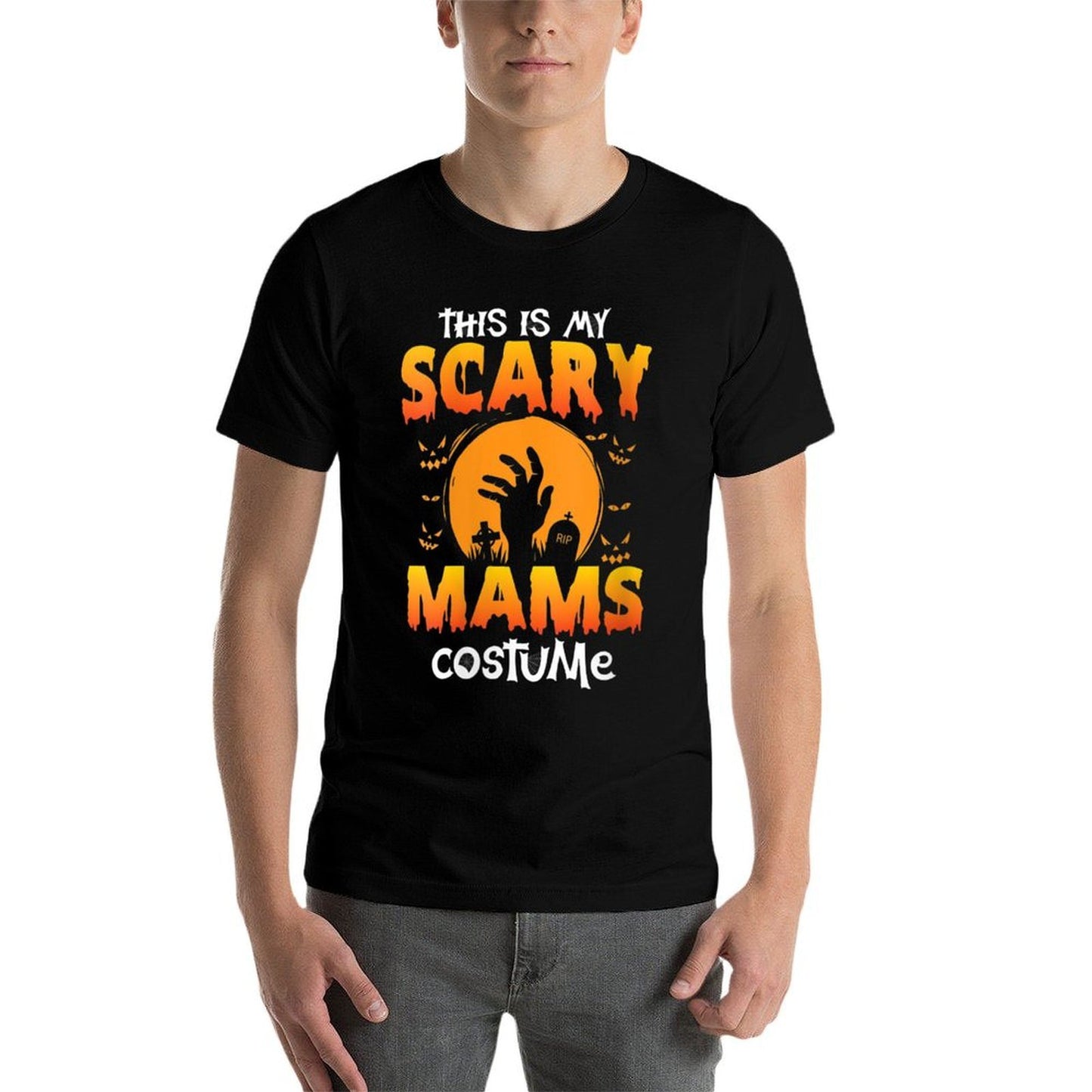 Womens This Is My Scary Mams Costume Halloween Shirt Just A Bunch Classic T-Shirt
