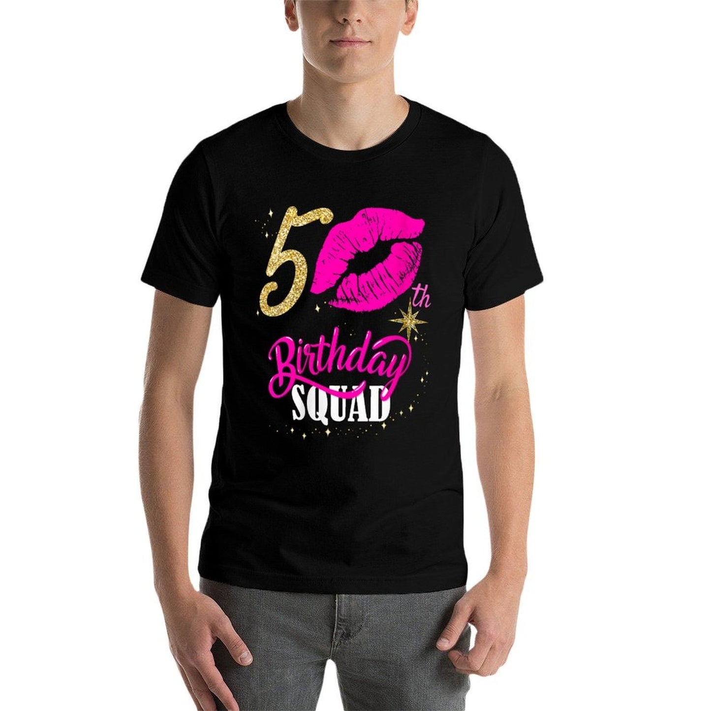 Womens Las Vegas Girls Trips 2024 Queen 50th Birthday Squad Stretchy T-Shirt