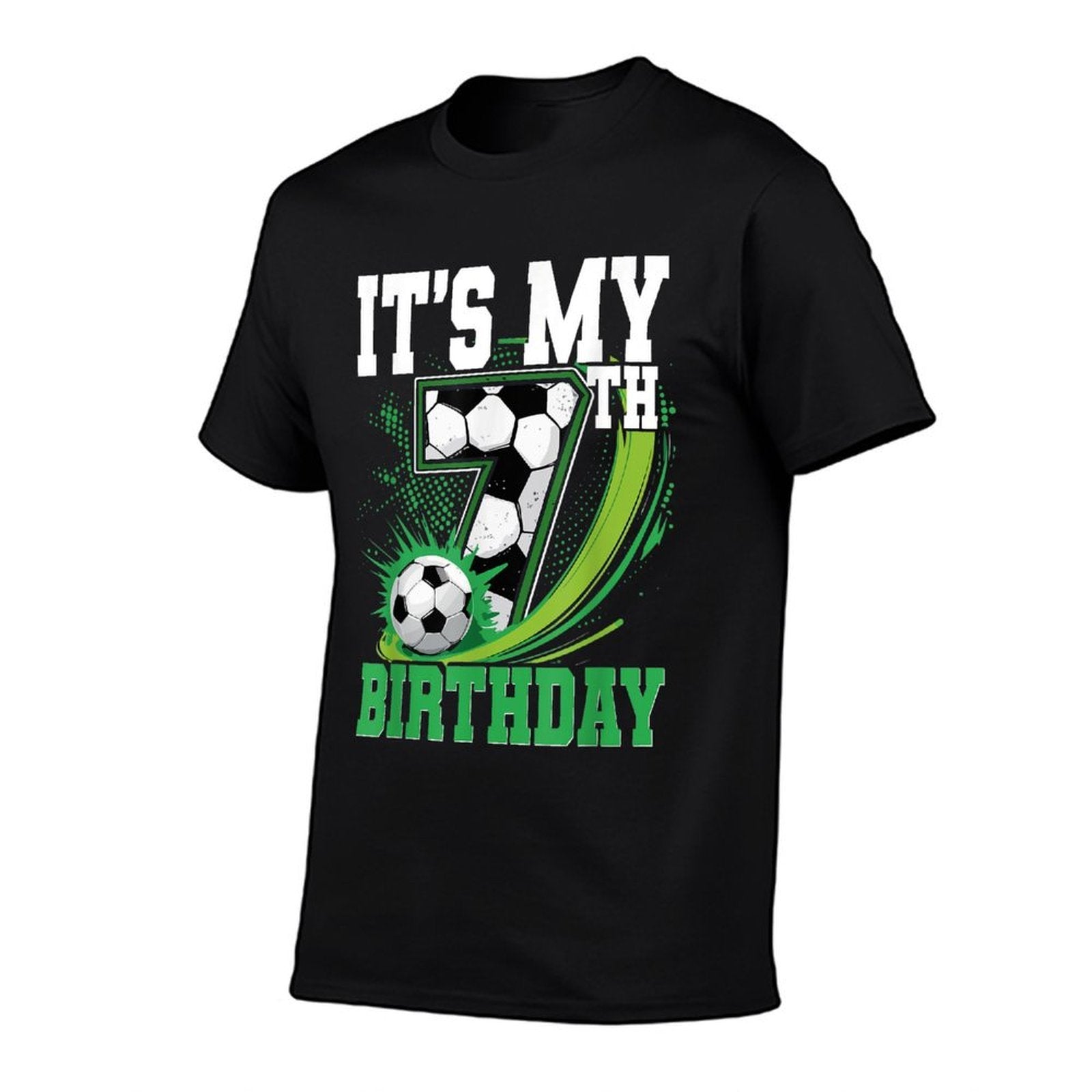 It's My 7th Birthday Soccer Ball  Trendy Pattern T-Shirt