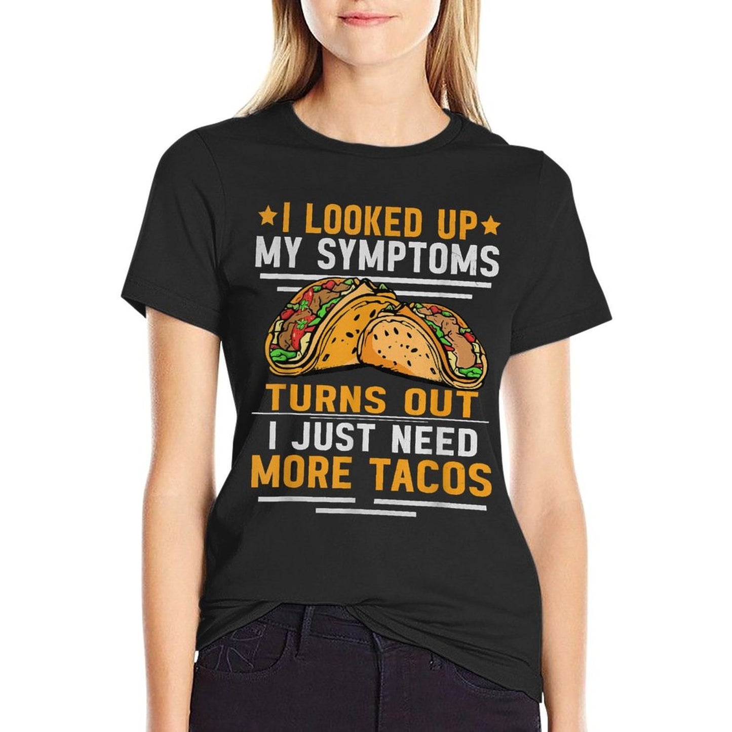 Tacos Lover Women Mexican Food Funny Taco Stretchy T-Shirt
