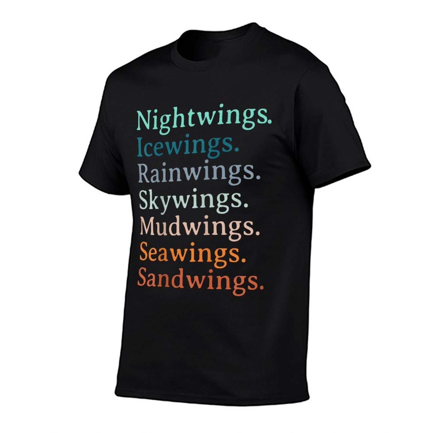 Wings Fan Nightwings Icewings Rainwings Skywings Mudwings Heathered Texture T-Shirt