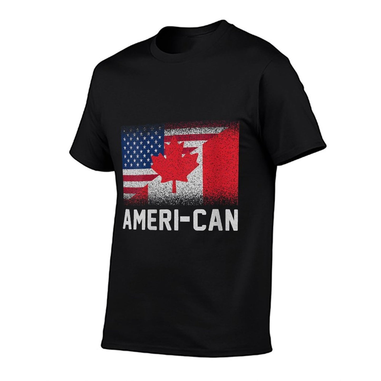 Womens American Canadian 4th of July America Canada Patriotic Comfortable T-Shirt