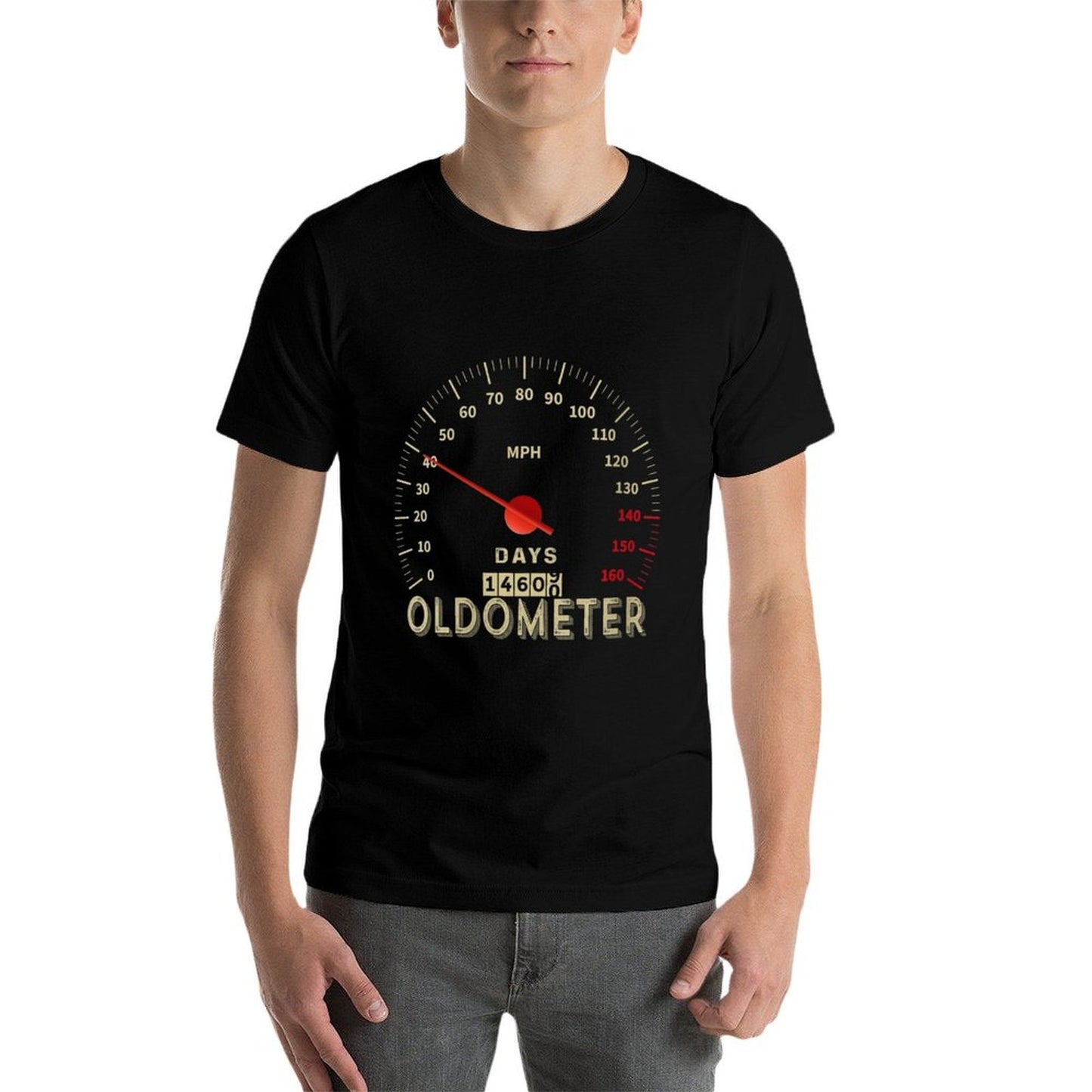 Womens Funny 40th Birthday Gift Odometer 39-40 Cool 40th Bday Gift Rolled Sleeves T-Shirt