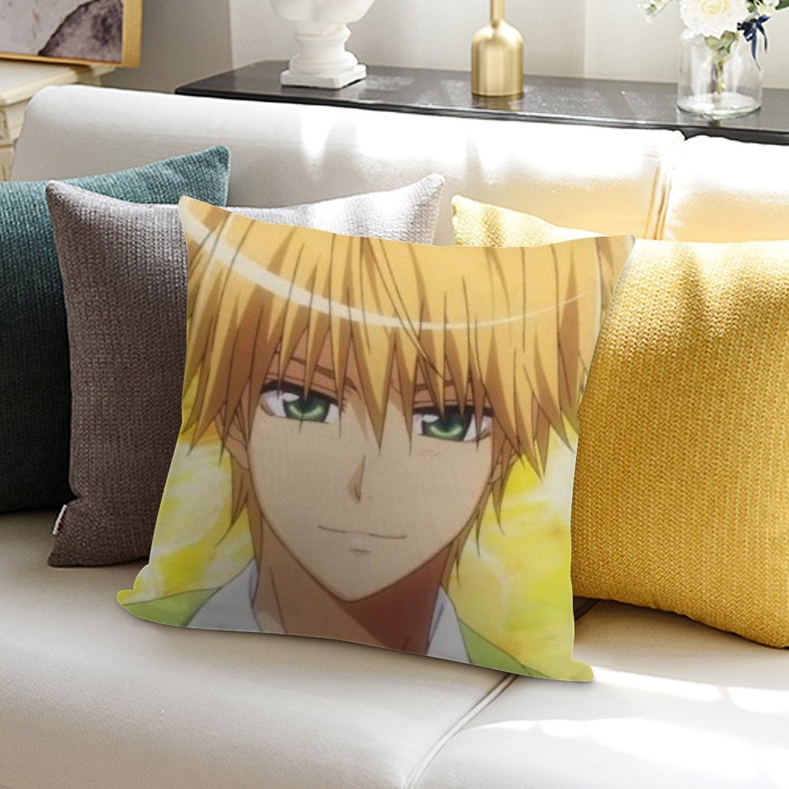 Usui Takumi Soft Luxury Feel Throw Pillow
