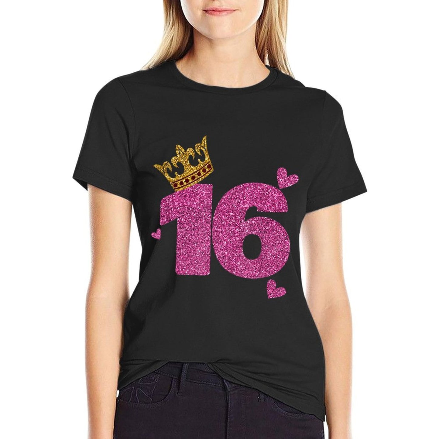 16th Birthday Crown 16 Years Old Bday Versatile T-Shirt