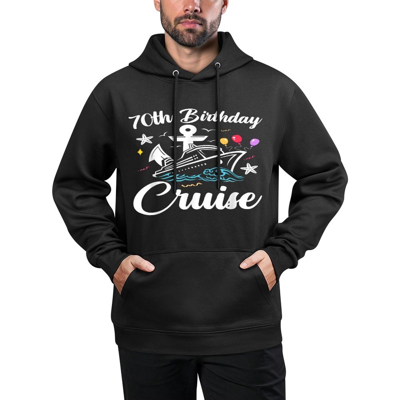 70 Years Old Birthday Cruise Squad 70th Birthday Cruise Durable Construction Hoodie